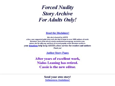 Forced Nudity Story Archive: main page .